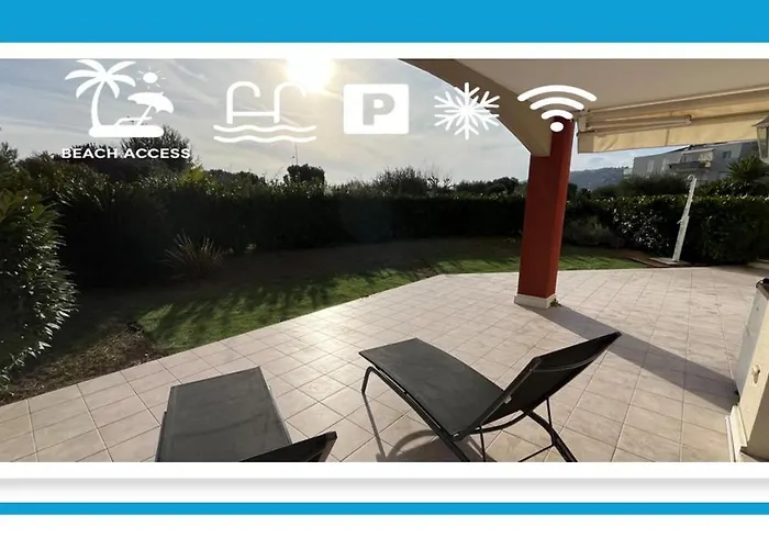 With Private Garden, Pool & 150 M * Antibes